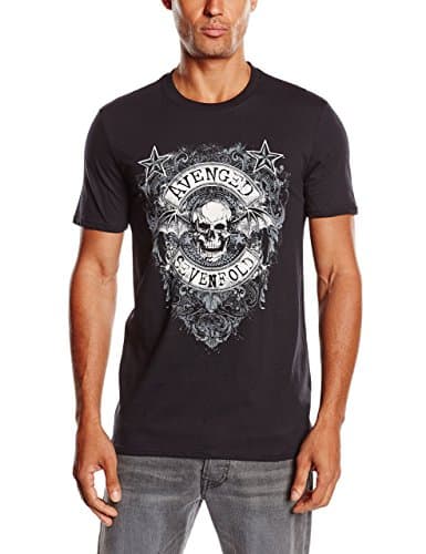Image of Avenged Sevenfold Men's Stars Flourish T Shirt, Black, XXL UK