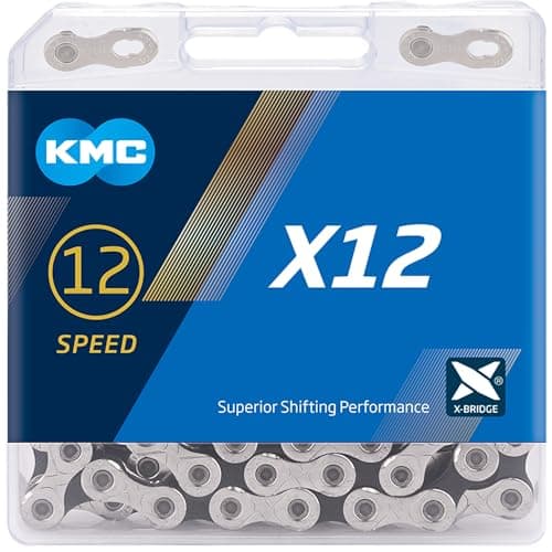 Image of KMC X12 12-Speed Chain, 126 Links, Black/Silver