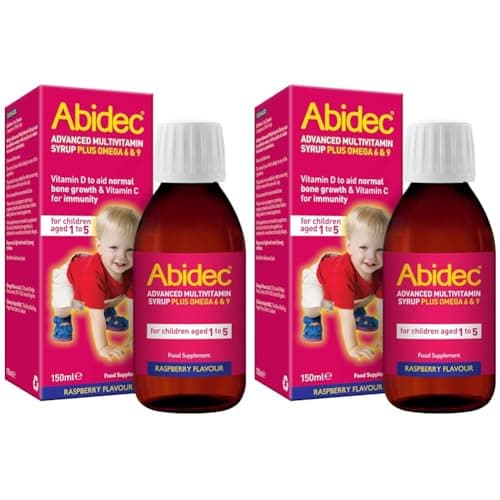 Image of Abidec Kid Multivitamin Syrup – Contains Vitamin D Needed for Normal Growth and Development of Bones in Children - Contains Omega 6 & 9 - Food Supplement Suitable for Kids Aged 1-5 - 150 ml