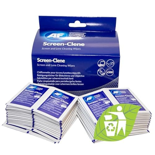 Image of AF Screen + Lens Cleaning Wipes – Individual Anti-Static Cleaning Wipes For Smartphones, Glasses Lenses, Cameras, Laptops, Tablets