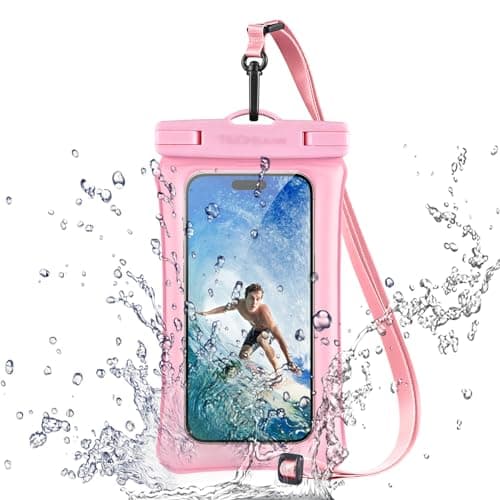 Image of TECHGEAR Waterproof Phone Pouch, IPX8 Floating Case for Swimming, Waterproof Phone Bag with Lanyard Compatible for iPhone 17 16e 16 15 14 13, Samsung Galaxy S25 S24 S23 S22+ S21 Ultra A17 A35 A26 A56