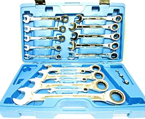 Image of US PRO 17PC 8-32mm Metric Gear Ratchet Combination Spanner Wrench Set 3236