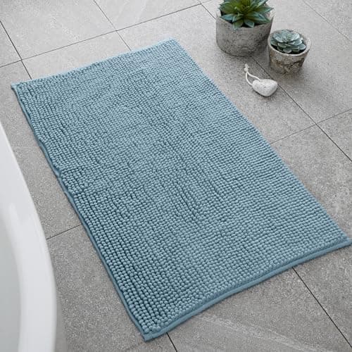 Image of Catherine Lansfield Bobble 50x80cm Bath Mat Blue