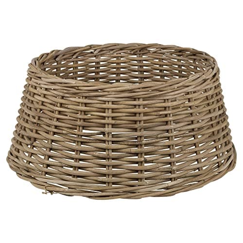 Image of Large Christmas Tree Wicker Skirts Natural Bamboo (Natural Bamboo)