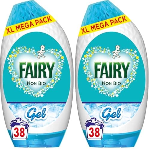 Image of Fairy Non Bio Laundry Detergent Gel, 38 Washes 1.254 L, Voted Number 1 For Sensitive Skin (Pack of 2)