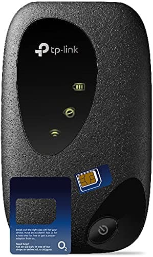 Image of TP-Link M7010 4G Cat4 LTE Single Band Mobile WiFi with O2 Data SIM Card Bundle