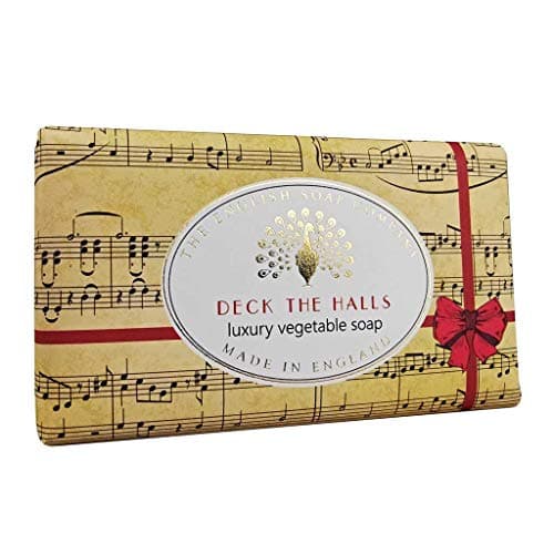 Image of The English Soap Company Festive Soap Bar 190g Deck the Halls (Mulled Wine)