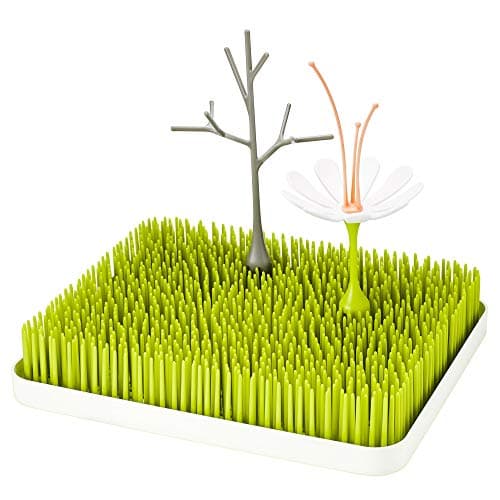 Image of TOMY Boon GRASS Baby Bottle Dryer Rack | Stylish Nursery Accessories | Baby Essentials for New Parents| BPA