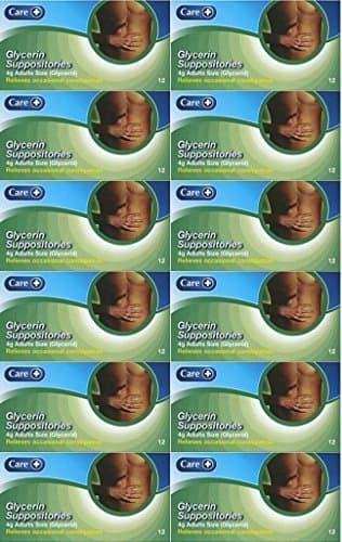 Image of 24 Packs of Care Glycerin Suppositories 4g Adult 12 Suppostories