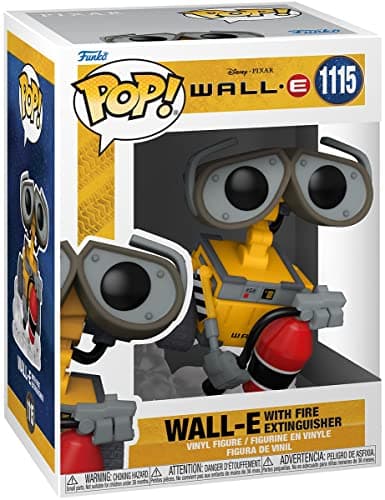 Image of Disney WALL-E Funko POP Vinyl Figure | WALL-E w/ Fire Extinguisher, White, One Size