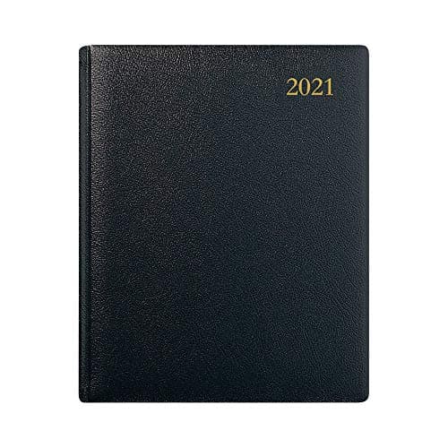Image of Collins Classic Quarto Manager Day to Page 2021 Diary - Black