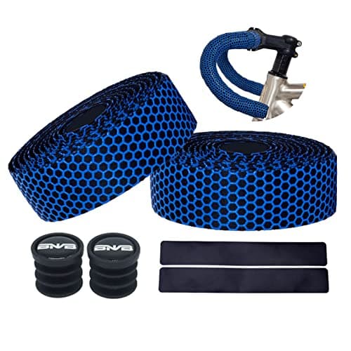 Image of PLATTBK Road Bike Handlebar Tapes Breathable Non-Slip Shock-Absorbent Bicycle Bar Tape,Blue