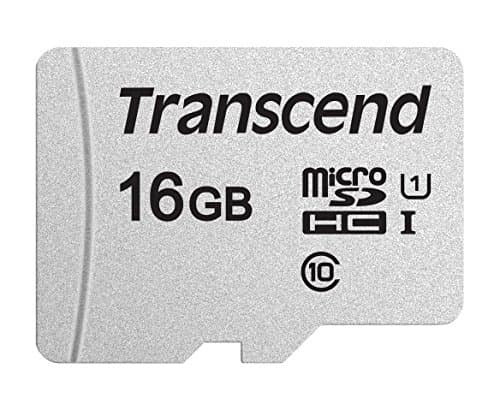 Image of Transcend USD300S 16GB microSDHC Class 10 U1 Memory Card without SD Adapter TS16GUSD300S