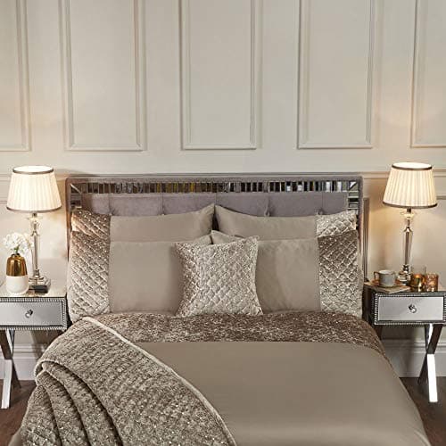 Image of Emma Barclay Glamour - Quilted Sequin Velvet Duvet Set in Mink - King Bed