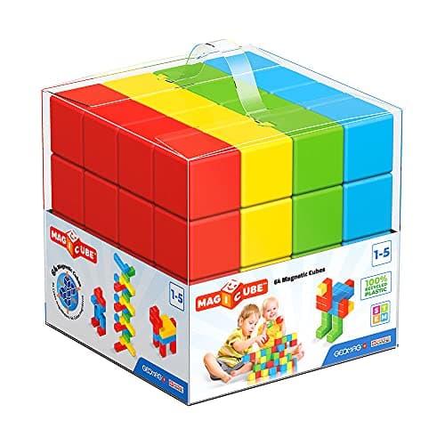Image of Geomag 149, Magicube Free Building Full Color, 64 Pieces - Building Game with Magnetic Cubes