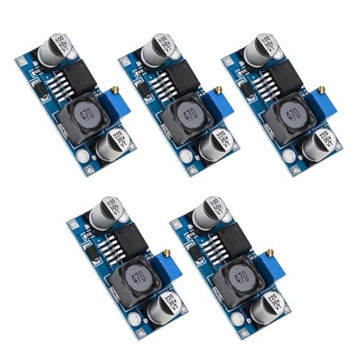 Image of 5Pcs LM2596 DC-DC Buck Converter Voltage Regulator, High Efficiency Step Down Power Supply Module 3.0V-40V Input to 1.25V-35V Output, 3A Max Current for DIY Electronic Projects