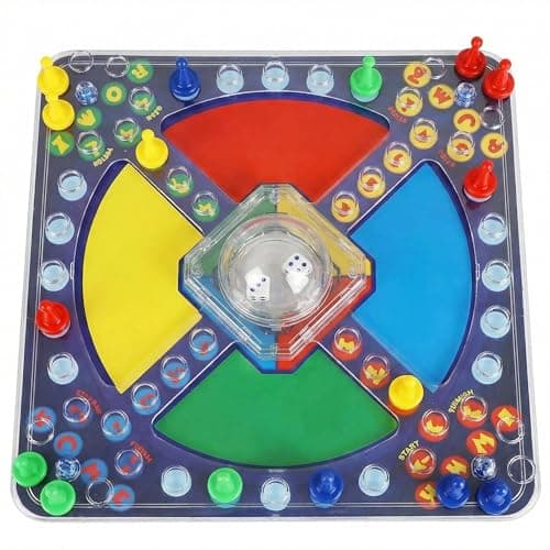 Image of Frustration Board Game Race To Base Board Game For Kids & Family Pop A Dice Classic Trouble Game 2-4 Players Racing Chasing Party Fun Children Interactive Strategy Toy For Boys Girls