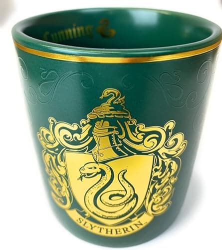 Image of GWCC Official Harry Potter Slytherin Mug with Gold Foil and Embossed 3D Logo in a Box