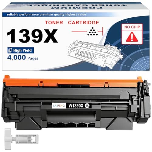 Image of LAIPENG 139X Black Toner Cartridge High Yield Compatible for HP 139A W1390A W1390X LaserJet Pro 3002 3002dw MFP 3102 3102fdw Printers [Without Chip, With Tools]