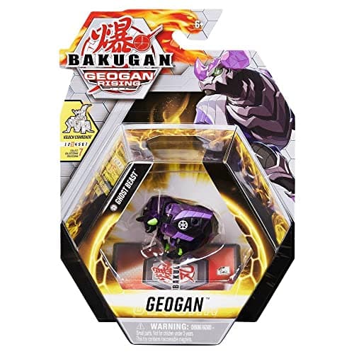Image of BAKUGAN Geogan Rising 2021 Darkus Ghost Beast Geogan (Viloch Combiner Part 3 of 7) Collectible Action Figure and Trading Cards