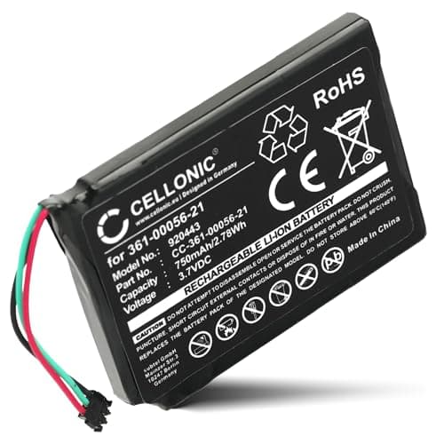 Image of subtel 1x Battery for GPS/Navigation Compatible with Garmin DriveAssist 51 LMT-S, DriveAssist 51 LMT-D, Nüvi 2589, 361-00056-21 - (750mAh, 3.7V)