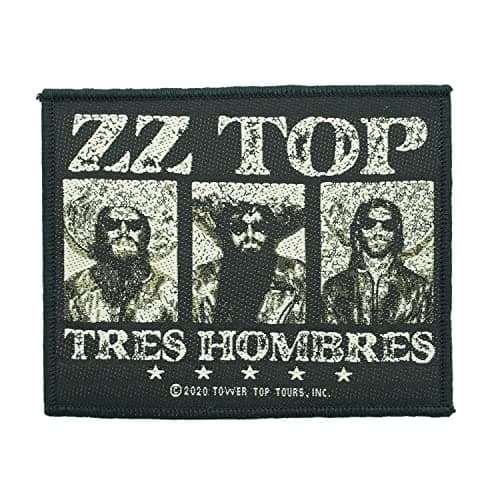 Image of ZZ Top Tres Hombres Woven Patch (One Size) (Black/Beige)