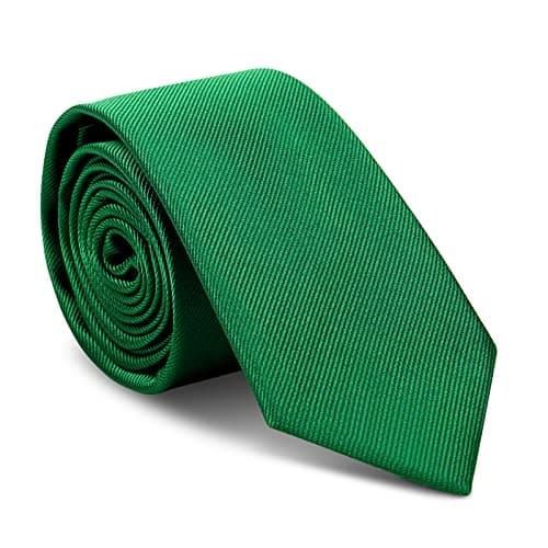 Image of URAQT Men's Ties - Classic Solid Color Skinny Necktie, Formal Business Wedding Party Work Tie, 6cm