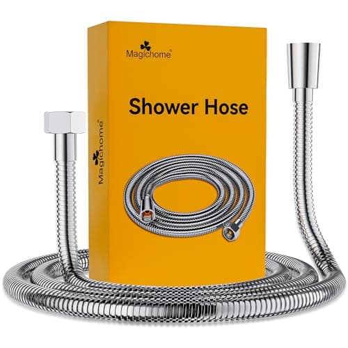 Image of Magichome 1.5m Shower Hose – Leakproof, Anti-Kink, High Pressure Resistance Shower Hose Replacement, Universal Fit (G1/2 Standard) Hose with Brass Connectors & Washers