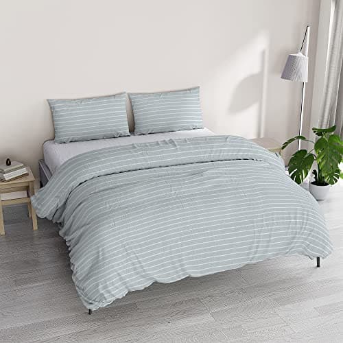 Image of Athena Duvet Cover Set, Made in Italy, Double Clara Acqua