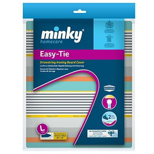 Image of Minky Drawstring Cotton Ironing Board Cover - 122cm x 38cm