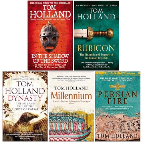 Image of Tom Holland Collection 5 Books Set (In The Shadow Of The Sword, Rubicon, Dynasty, Millennium, Persian Fire)