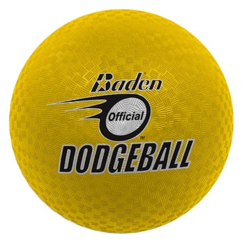 Image of Baden Dodgeball – Soft Rubber 2-Ply Construction, Durable Indoor and Outdoor Ball – Excellent Grip, Multi-Purpose Sports Ball – Available in Sizes 7 and 8.5