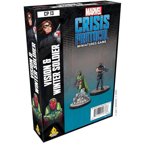 Image of Atomic Mass Games | Marvel Crisis Protocol: Character Pack: Vision and Winter Soldier | Miniatures Game | Ages 10+ | 2+ Players | 45 Minutes Playing Time