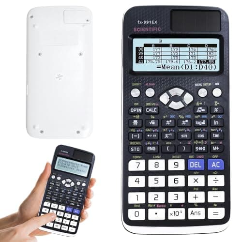 Image of Jonuin FX-991EX Scientific Calculator, Scientific Calculator with 552 Functions, 10+2 Screen Displays, Scientific Calculators for Students Exams School Office Business Home Daily Use (Black)