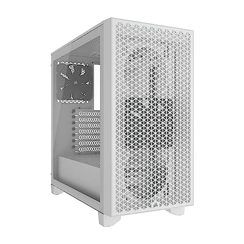 Image of Corsair 3000D AIRFLOW Mid-Tower PC Case – 2x SP120 ELITE Fans – Four-Slot GPU Support – Fits up to 8x 120mm Fans – High-Airflow Design – White