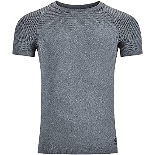 Image of Odlo Men Functional Underwear Short Sleeve Shirt PERFORMANCE LIGHT, grey melange, L