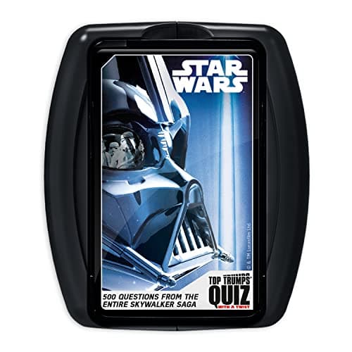 Image of Top Trumps Star Wars Quiz Game, 500 questions to test your knowledge and memory from Leia, Han Solo, Kylo Ren to Starfighters and The Phantom Menace, gift and toy for boys and girls aged 8 plus