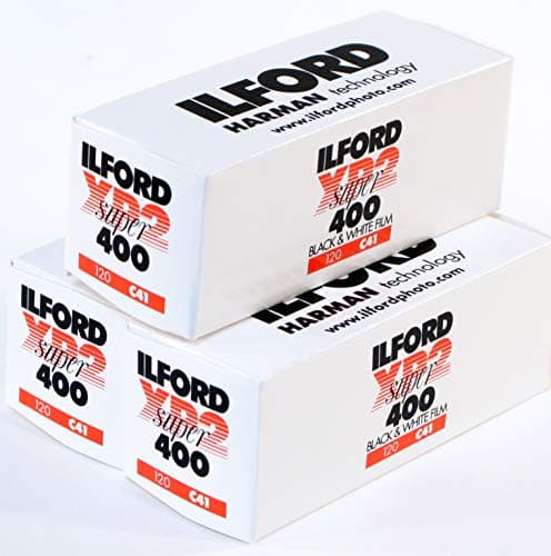 Image of Ilford XP2 Super 400 Medium format Black and White film - Pack of 3
