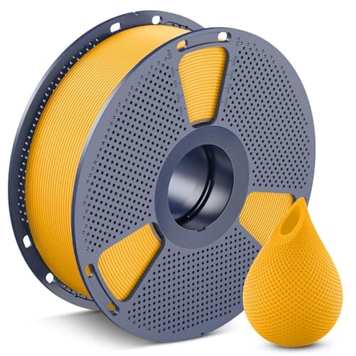 Image of SUNLU PETG Filament 1.75mm, Less Stringing Good Layer Adhesion High Toughness 3D Printer Filament 1.75 ±0.02mm, 1kg Spool(2.2lbs), PETG Vivid Yellow