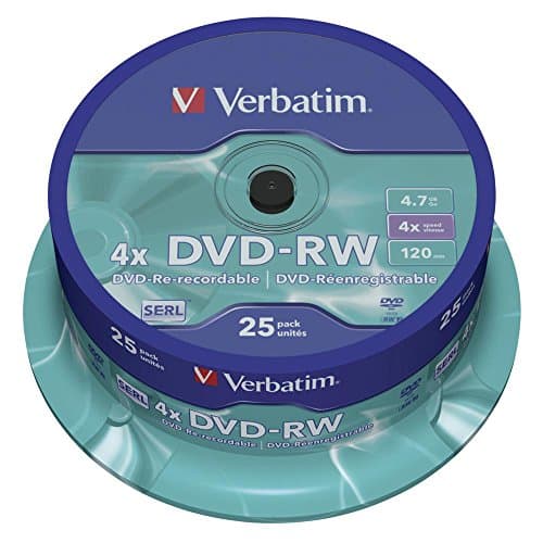 Image of Verbatim 43639 4.7GB DVD-RW - Spindle 25 Pack