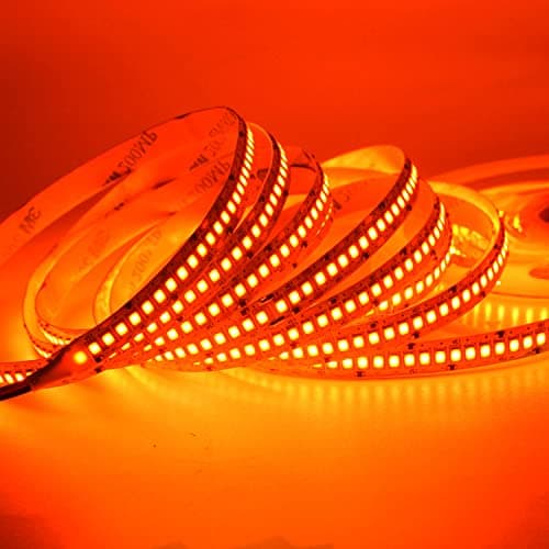 Image of SUYOOULIN LED Strip Lights, SMD 2835 LED Strip, DC12V 1200LEDs 16.4Ft 26000LM High Density LED Light Strips Non-Waterproof IP21, 3 Times Brightness Than SMD3528 LED Strip, Orange