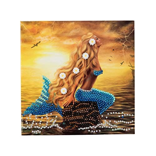 Image of Crystal Art Mermaid Dreams Crystal Art Card Kit 18 x 18 cm