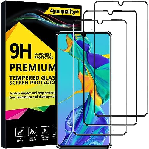 Image of 4youquality [3-Pack[Full Coverage] Screen Protector for Huawei P30, Tempered Glass Film [Full-Coverage][LifetimeSupport][Anti-Scratch][Anti-Shatter]