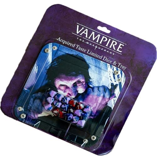 Image of Renegade Game Studios | Vampire: The Masquerade RPG: Acquired Taste Dice & Tray Accessory Pack | Game Accessory | Ages 18+