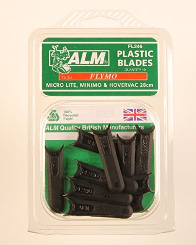 Image of 50 x ALM Plastic Blades - with Small Half-Moon FL246 suitable for Flymo Lawnmowers see decription for models