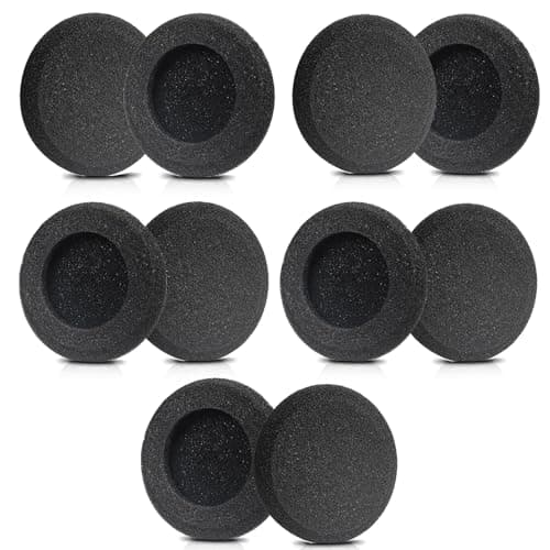 Image of Jabra Headset Ear Cushions Replacement Earpads Ear Covers Foam Headphone Ear Pads for Jabra Biz 1500 2400II PRO 920 930 935 9450 9460 9470 Plantronics Blackwire C310 C320 C3210 3220 C3225 (10 Pack)