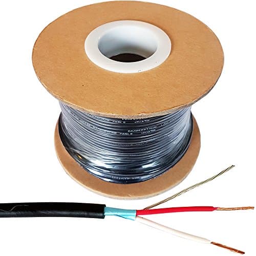 Image of Loops 100m 2 Core Shielded Screened Audio Cable – PURE COPPER – Microphone Lead Reel – Perfect for XLR & 6.35mm Connectors – OFC Instrument/Mic Drop Install Studio Wire