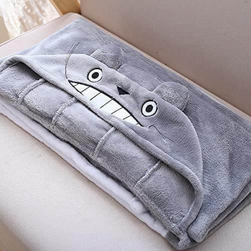 Image of My Neighbor Blanket Cape Plush Cloak Shawl Travel Neighbour Comfortable