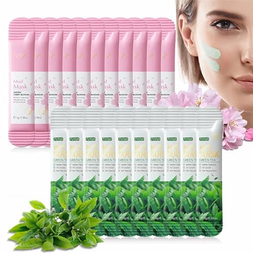 Image of mercham 20 PCS Clay Mask, Deep Cleanse Mud Mask Set, Oil Control, Shrink Pores, Hydrating Clay Face Masks Gift, 100% Vegan Face Masks Skincare for All Skin Types 5g*20