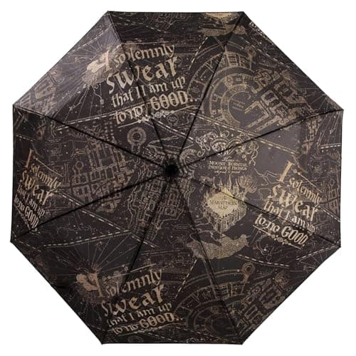 Image of Harry Potter Official Solemnly Swear Folding Umbrella - Womens Ladies Accessories